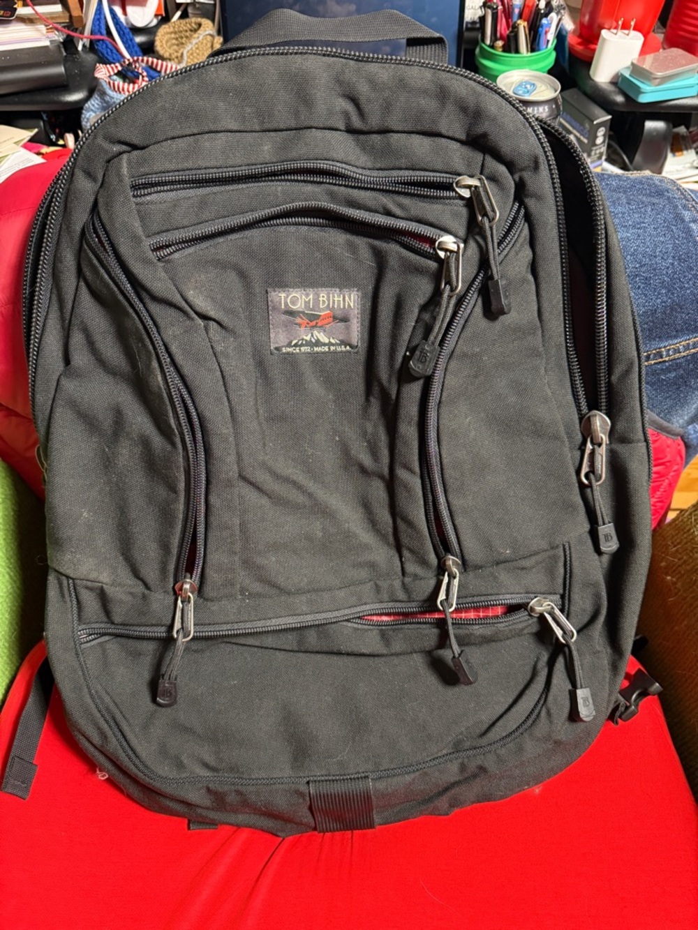 Tom Bihn Guides Edition S25 Frame & S25 Black Ballistic w/Red Halcyon